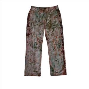 one of one distressed bleached graphic pants trousers